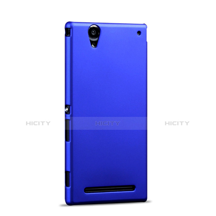 Carcasa Dura Plastico Rigida Mate para Sony Xperia T2 Ultra Dual Azul