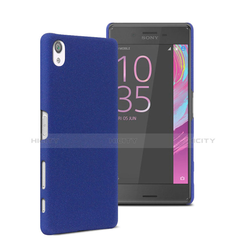 Carcasa Dura Plastico Rigida Mate para Sony Xperia X Azul