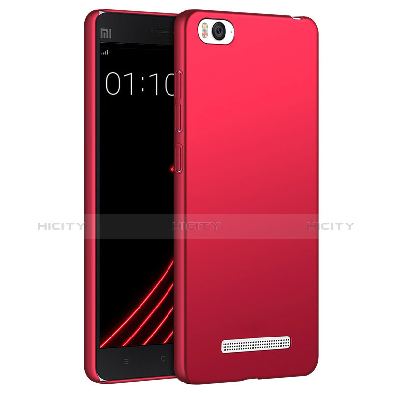 Carcasa Dura Plastico Rigida Mate para Xiaomi Mi 4C Rojo