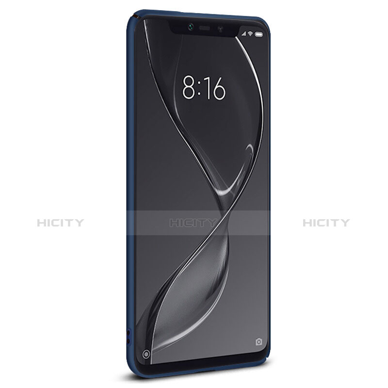 Carcasa Dura Plastico Rigida Mate para Xiaomi Mi 8 Screen Fingerprint Edition Azul