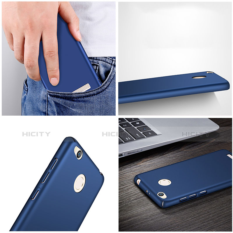 Carcasa Dura Plastico Rigida Mate para Xiaomi Redmi 3X Azul