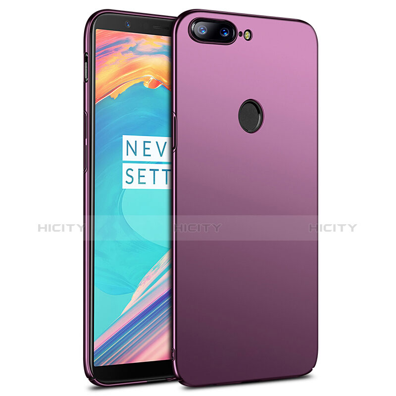 Carcasa Dura Plastico Rigida Mate R02 para OnePlus 5T A5010 Morado