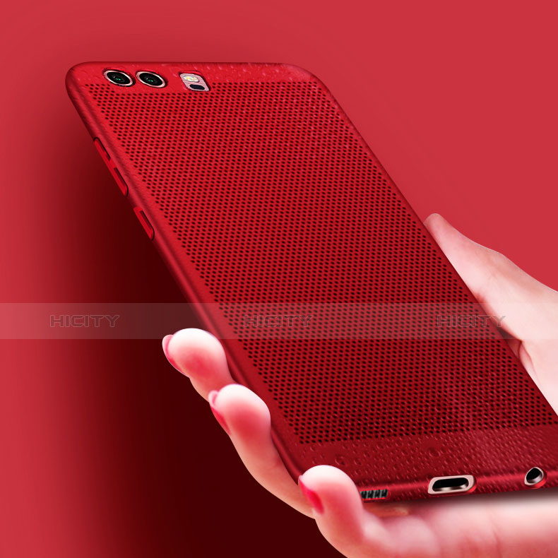 Carcasa Dura Plastico Rigida Perforada para Huawei Honor 9 Premium Rojo