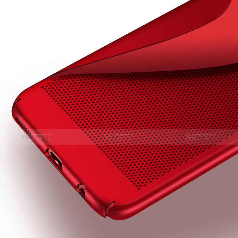 Carcasa Dura Plastico Rigida Perforada para Huawei Honor 9 Premium Rojo