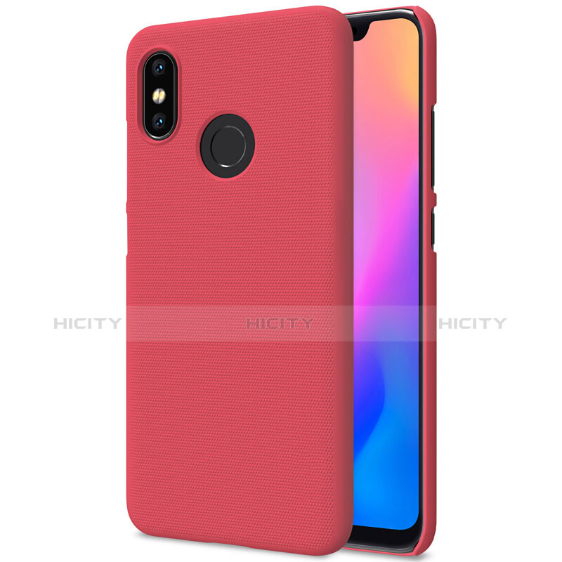 Carcasa Dura Plastico Rigida Perforada para Xiaomi Mi 8 Rojo