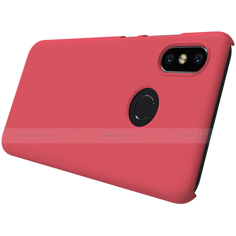 Carcasa Dura Plastico Rigida Perforada para Xiaomi Mi 8 Rojo