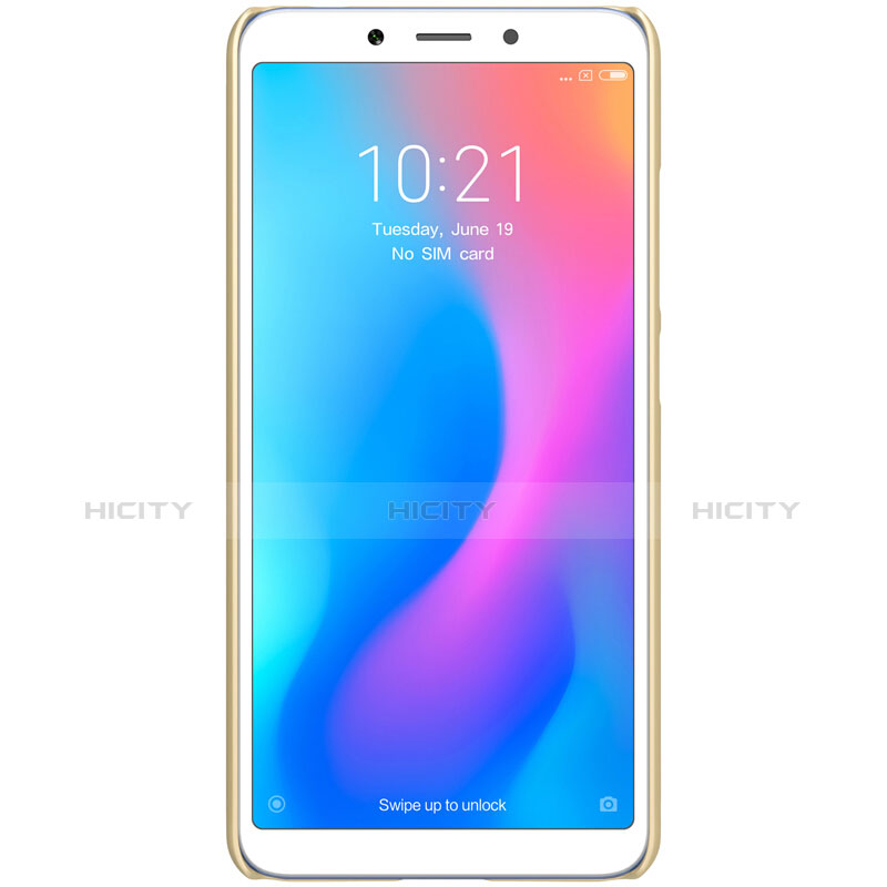 Carcasa Dura Plastico Rigida Perforada para Xiaomi Redmi 6A Oro