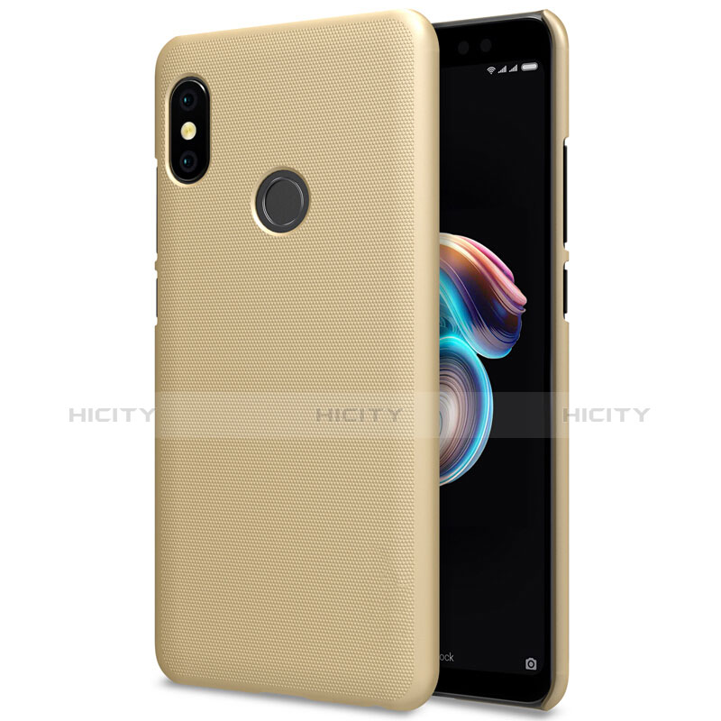 Carcasa Dura Plastico Rigida Perforada para Xiaomi Redmi Note 5 AI Dual Camera Oro