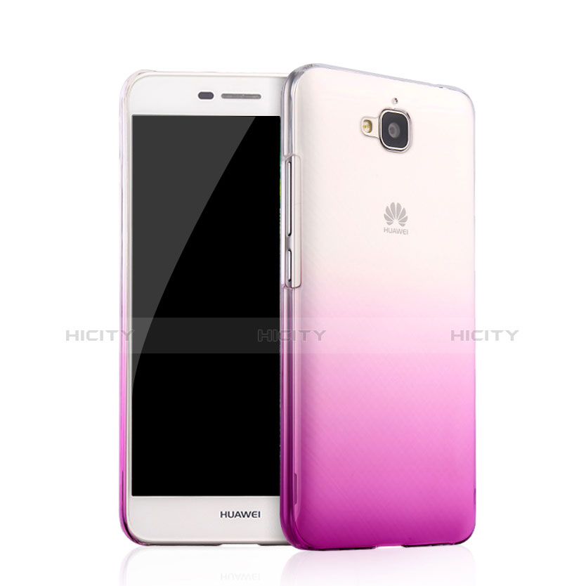 Carcasa Dura Plastico Rigida Transparente Gradient para Huawei Enjoy 5 Morado