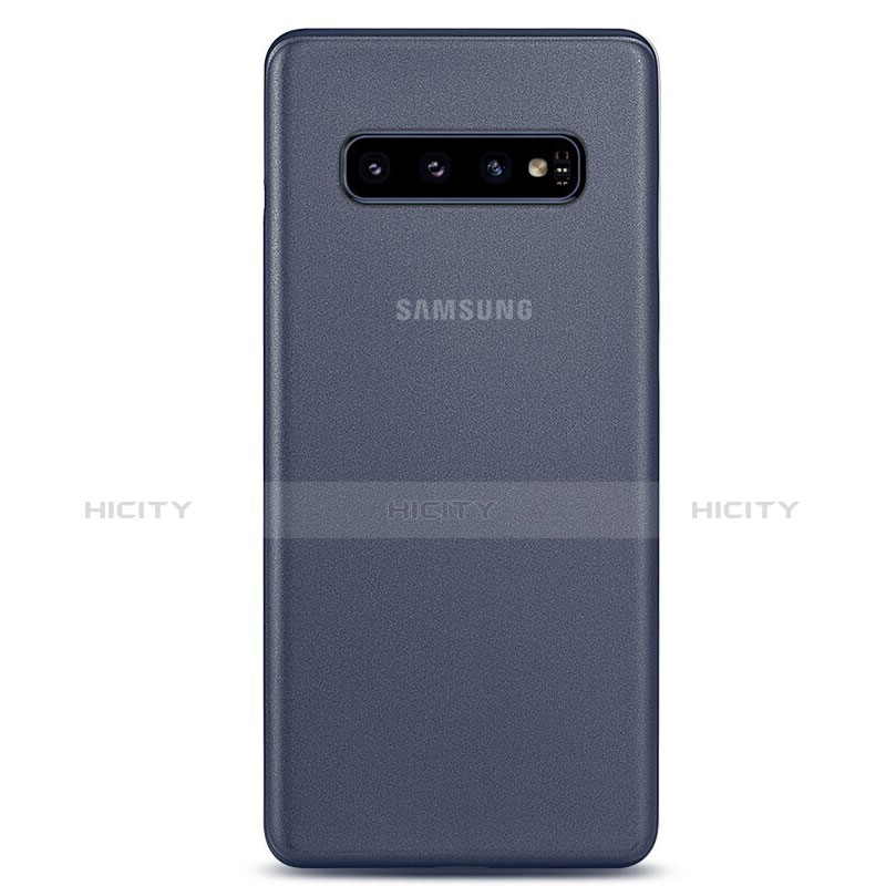 Carcasa Dura Ultrafina Transparente Funda Mate P01 para Samsung Galaxy S10 Azul