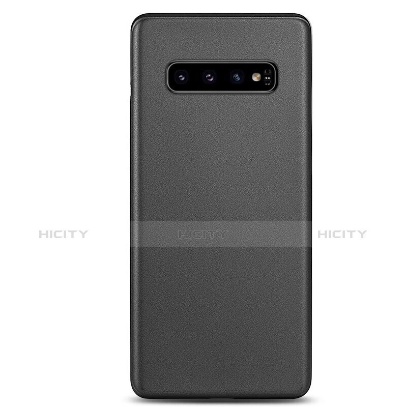 Carcasa Dura Ultrafina Transparente Funda Mate P01 para Samsung Galaxy S10 Negro