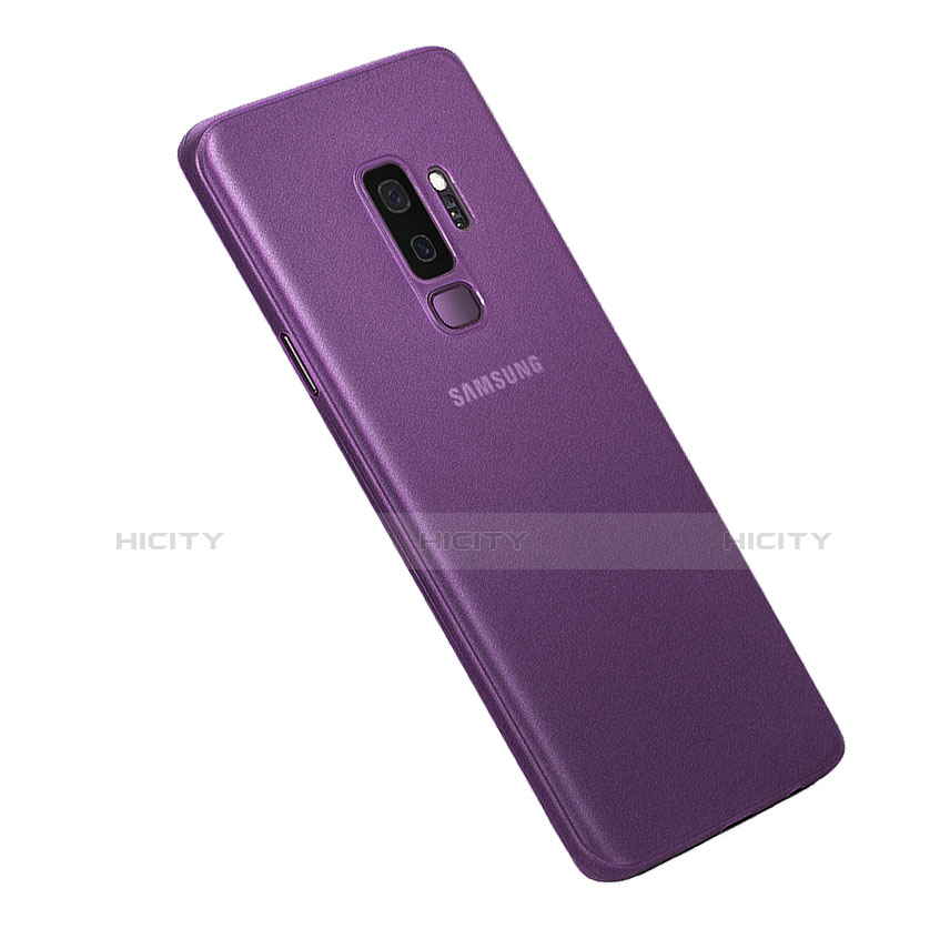 Carcasa Dura Ultrafina Transparente Funda Mate para Samsung Galaxy S9 Plus Morado