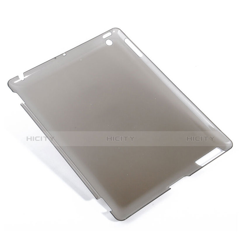 Carcasa Dura Ultrafina Transparente Mate para Apple iPad 2 Gris