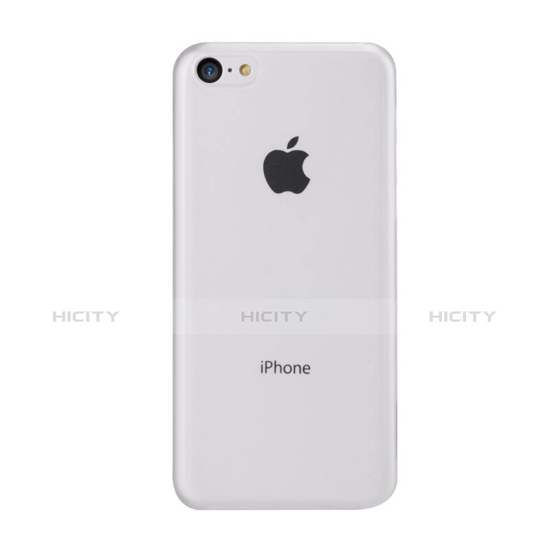 Carcasa Dura Ultrafina Transparente Mate para Apple iPhone 5C Blanco