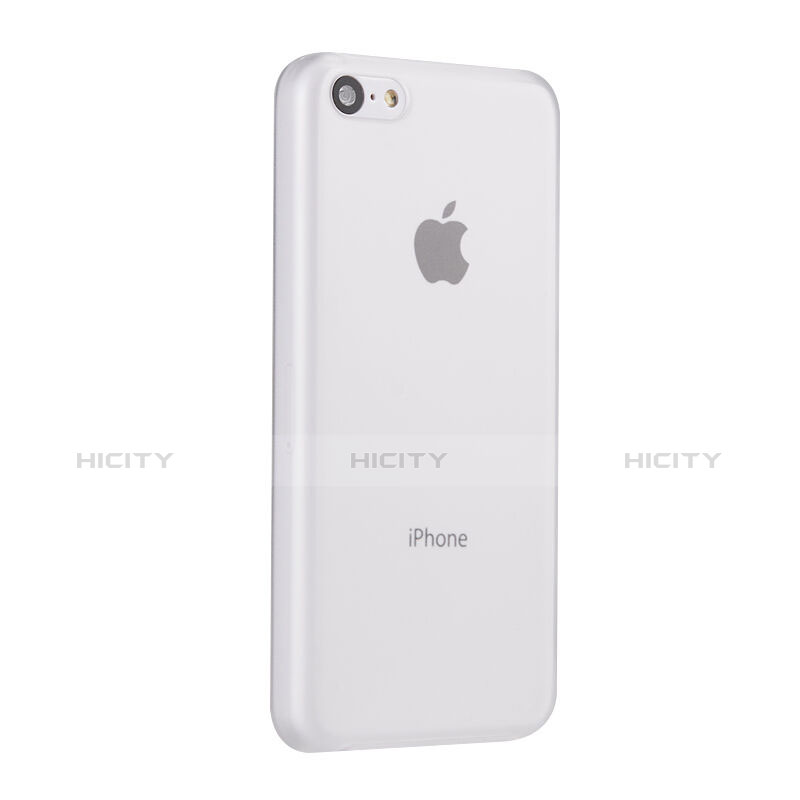 Carcasa Dura Ultrafina Transparente Mate para Apple iPhone 5C Blanco