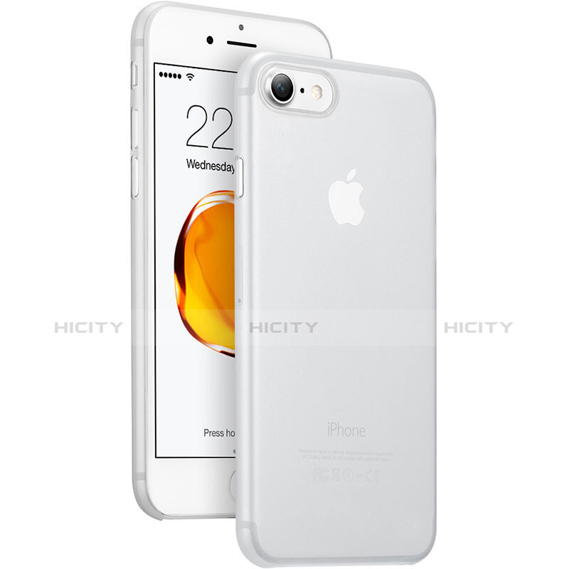 Carcasa Dura Ultrafina Transparente Mate para Apple iPhone 7 Blanco