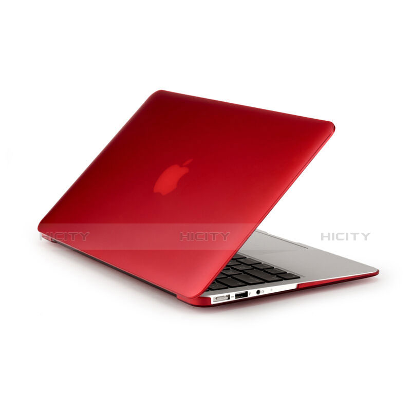 Carcasa Dura Ultrafina Transparente Mate para Apple MacBook Air 11 pulgadas Rojo