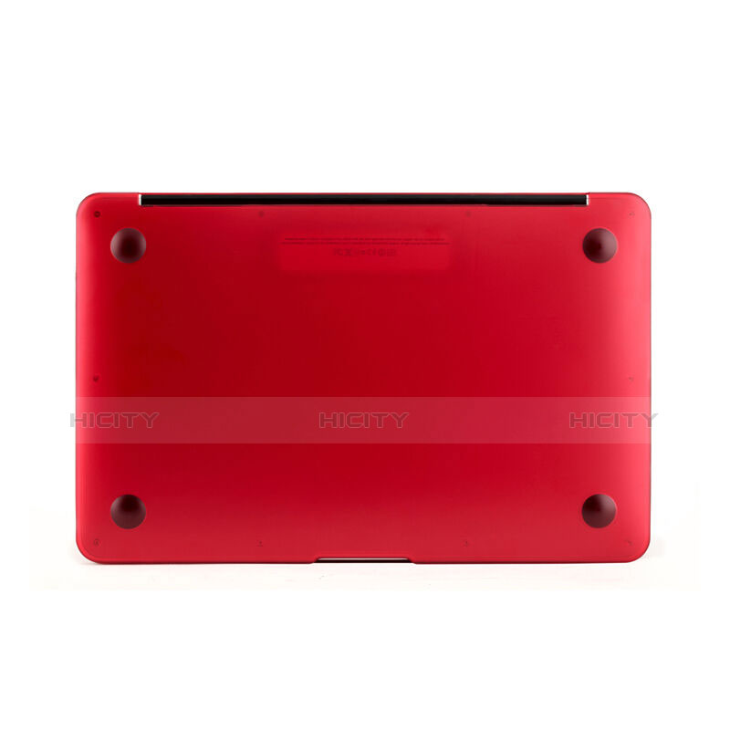 Carcasa Dura Ultrafina Transparente Mate para Apple MacBook Air 11 pulgadas Rojo