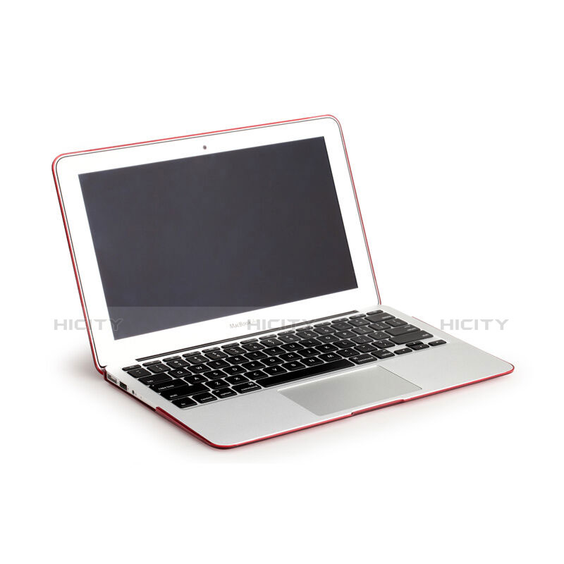 Carcasa Dura Ultrafina Transparente Mate para Apple MacBook Air 11 pulgadas Rojo