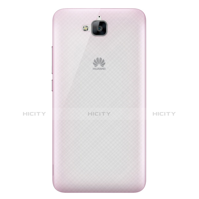 Carcasa Dura Ultrafina Transparente Mate para Huawei Y6 Pro Rosa