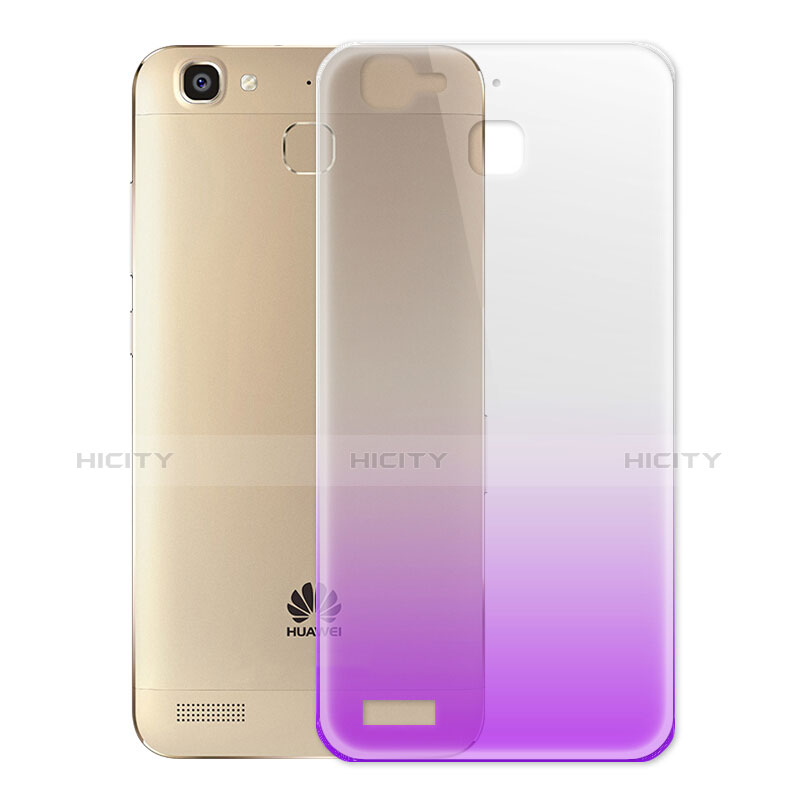 Carcasa Gel Ultrafina Transparente Gradiente para Huawei Enjoy 5S Morado