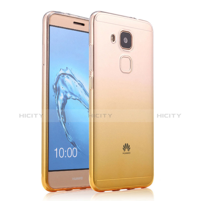 Carcasa Gel Ultrafina Transparente Gradiente para Huawei G9 Plus Amarillo