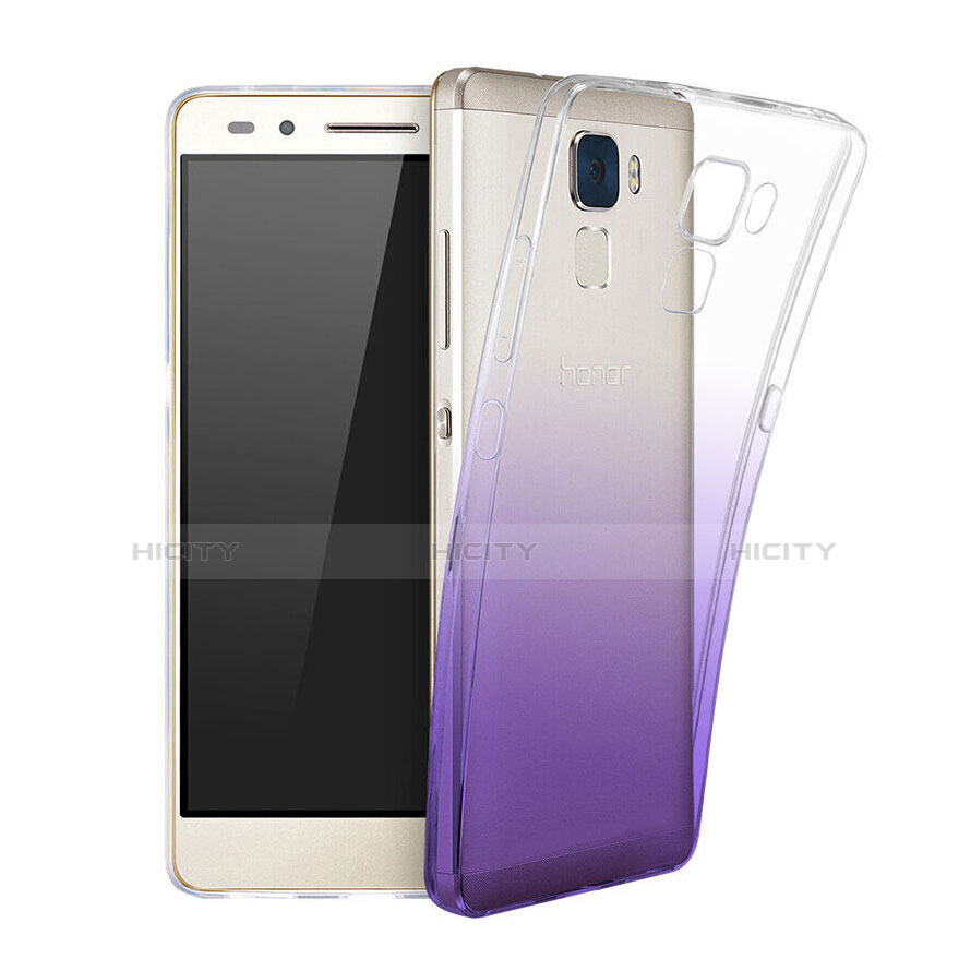 Carcasa Gel Ultrafina Transparente Gradiente para Huawei Honor 5C Morado