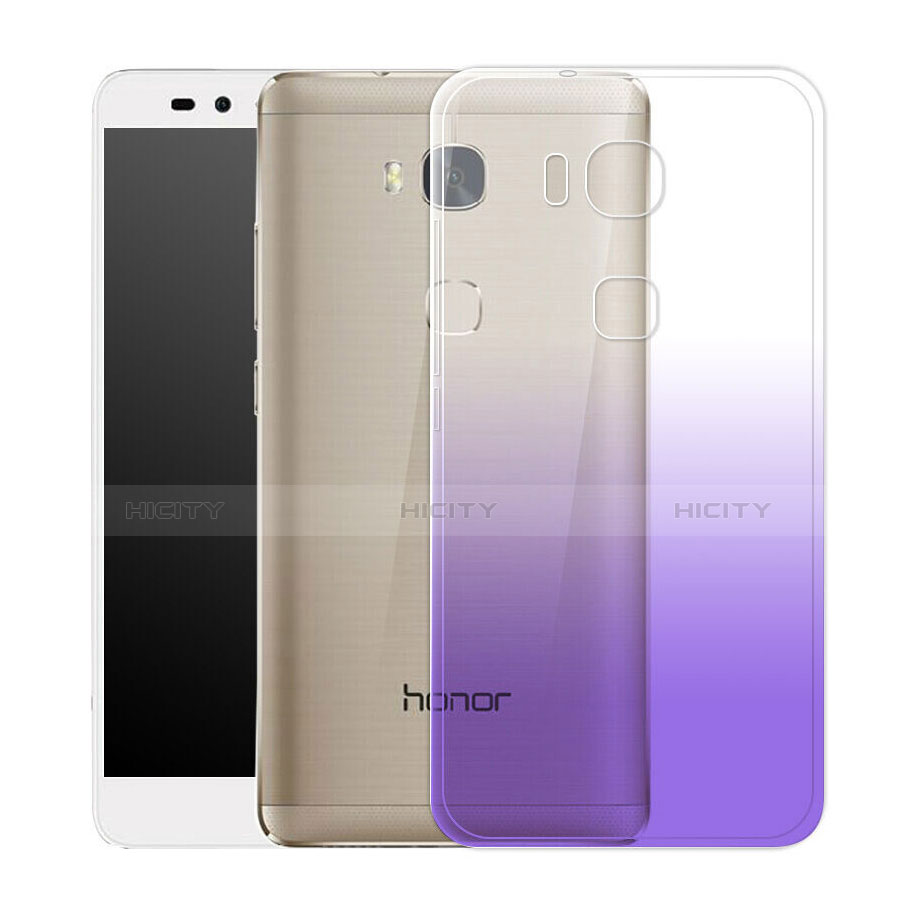 Carcasa Gel Ultrafina Transparente Gradiente para Huawei Honor 5C Morado