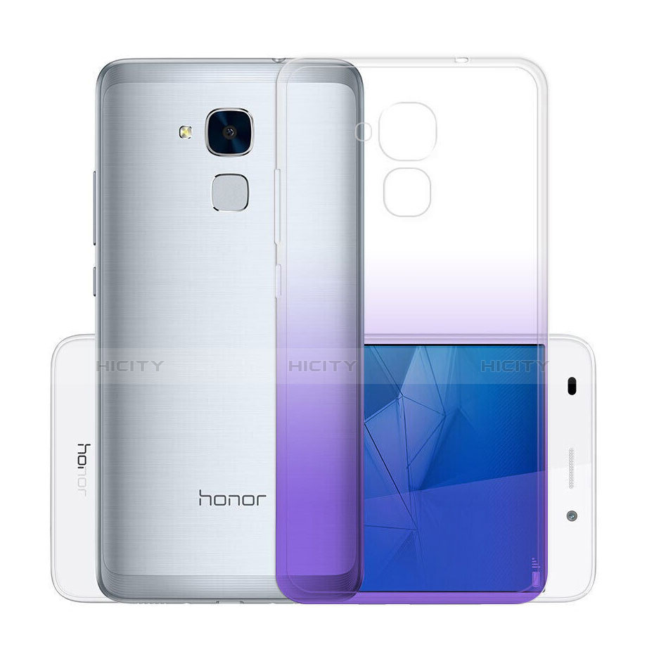 Carcasa Gel Ultrafina Transparente Gradiente para Huawei Honor 5C Morado