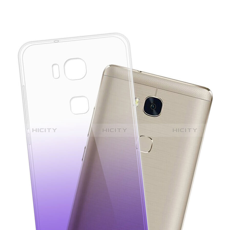 Carcasa Gel Ultrafina Transparente Gradiente para Huawei Honor 5C Morado