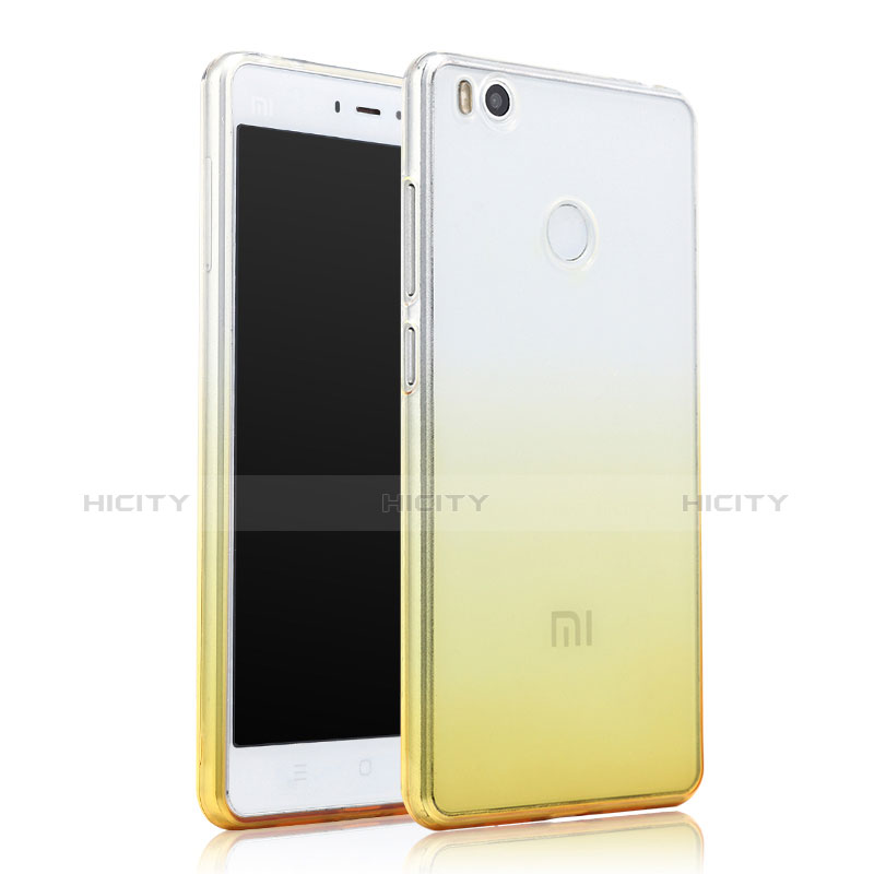 Carcasa Gel Ultrafina Transparente Gradiente para Xiaomi Mi 4S Amarillo