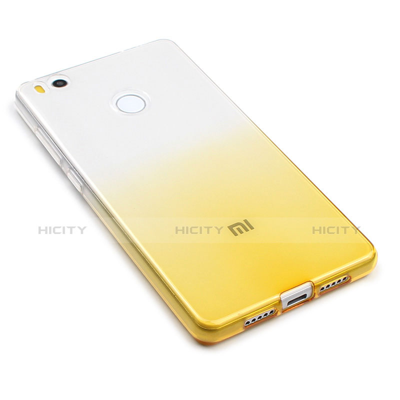 Carcasa Gel Ultrafina Transparente Gradiente para Xiaomi Mi 4S Amarillo