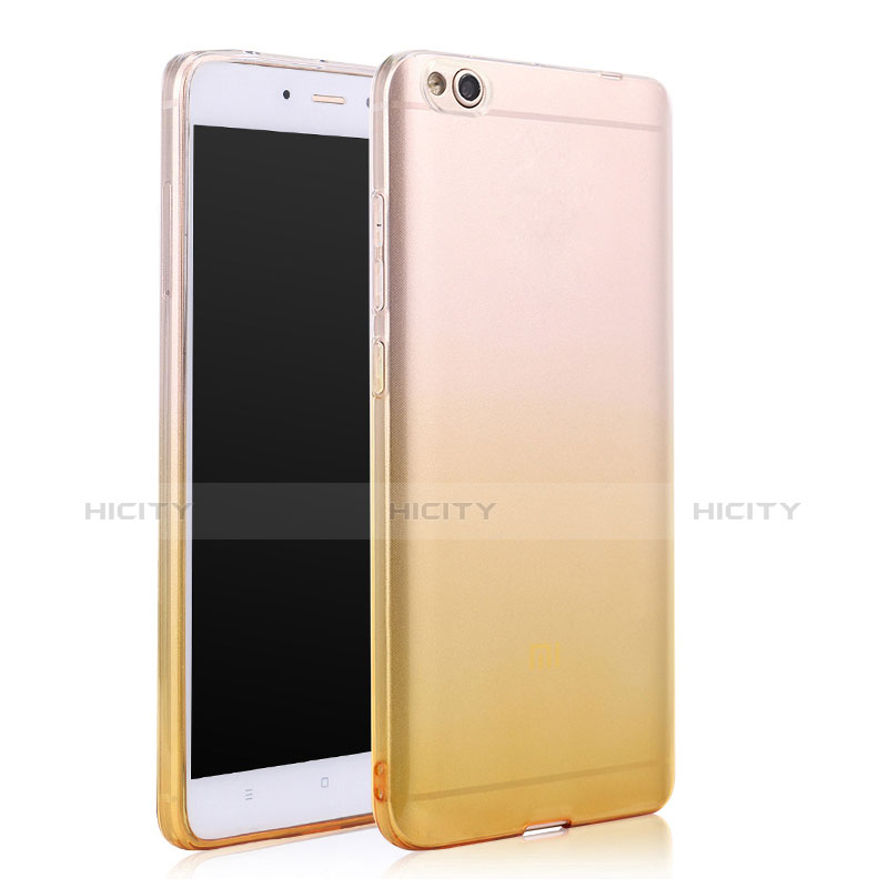 Carcasa Gel Ultrafina Transparente Gradiente para Xiaomi Mi 5C Amarillo