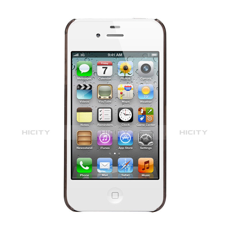 Carcasa Gel Ultrafina Transparente Mate para Apple iPhone 4 Gris