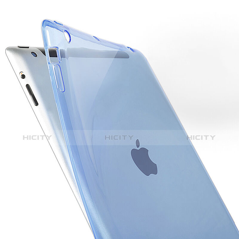 Carcasa Gel Ultrafina Transparente para Apple iPad 2 Azul Cielo