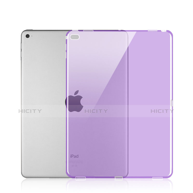 Carcasa Gel Ultrafina Transparente para Apple iPad Pro 12.9 Morado