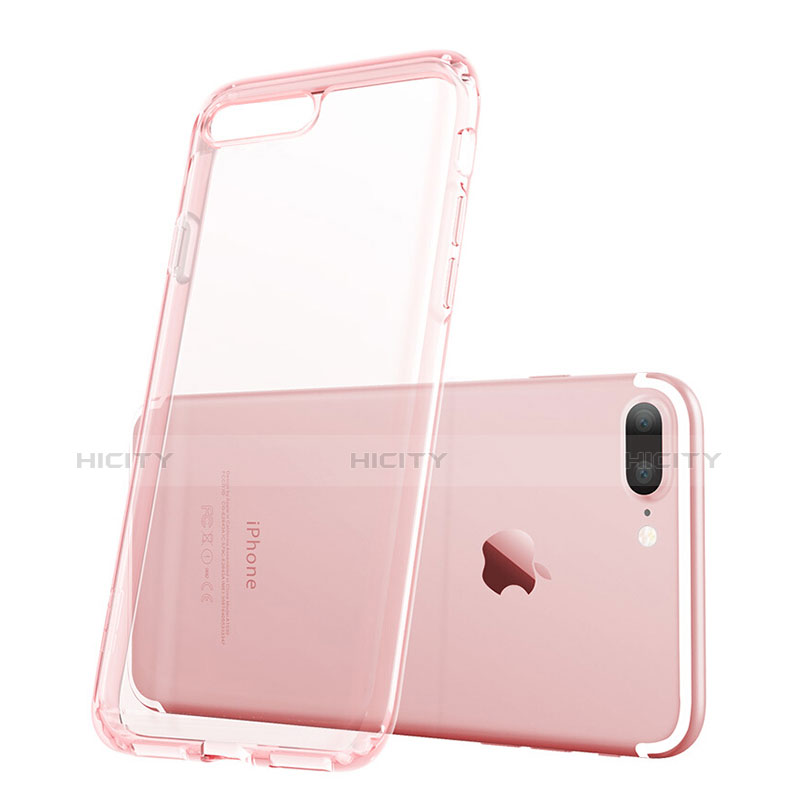 Carcasa Gel Ultrafina Transparente para Apple iPhone 7 Plus Rosa