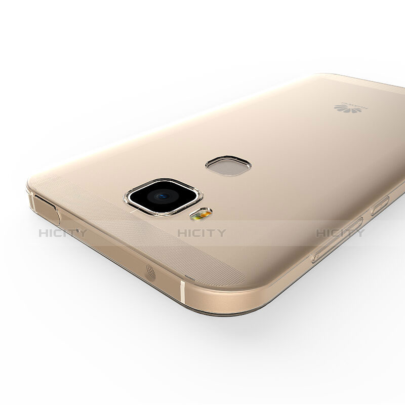 Carcasa Gel Ultrafina Transparente para Huawei GX8 Oro