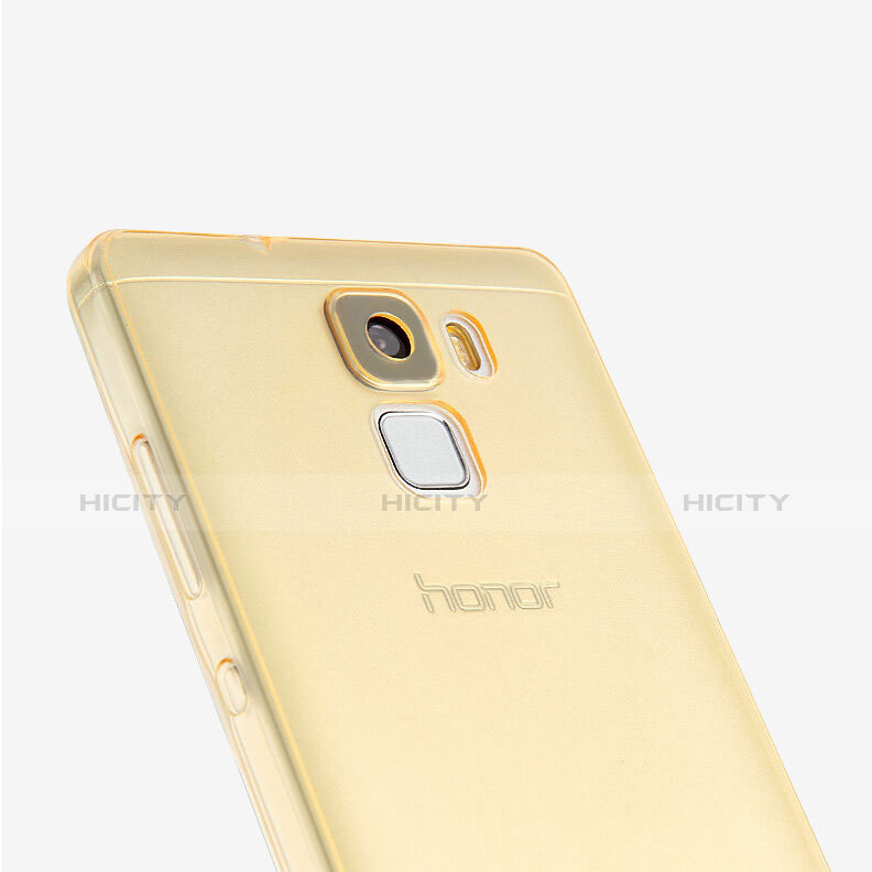 Carcasa Gel Ultrafina Transparente para Huawei Honor 7 Dual SIM Oro