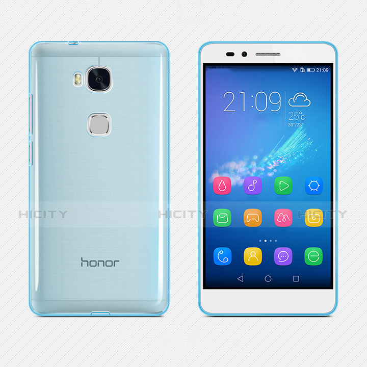 Carcasa Gel Ultrafina Transparente para Huawei Honor Play 5X Azul