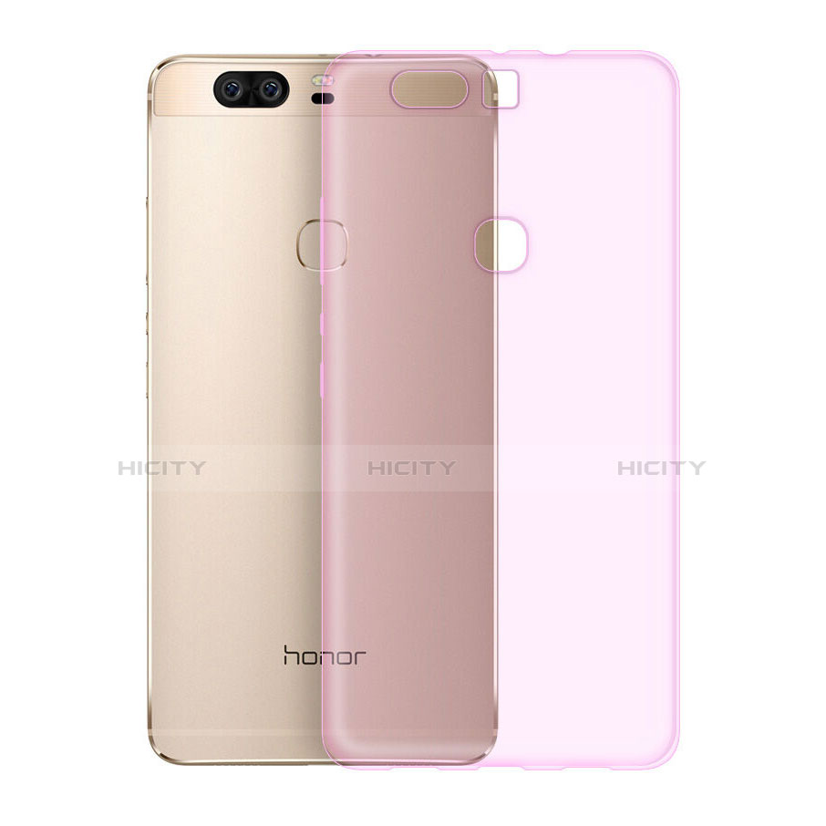 Carcasa Gel Ultrafina Transparente para Huawei Honor V8 Rosa