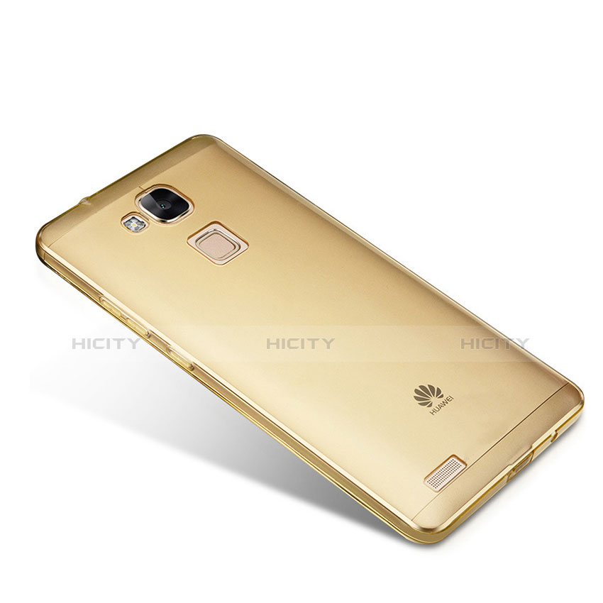 Carcasa Gel Ultrafina Transparente para Huawei Mate 7 Oro