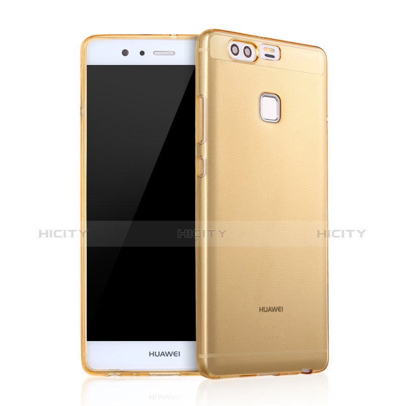 Carcasa Gel Ultrafina Transparente para Huawei P9 Oro