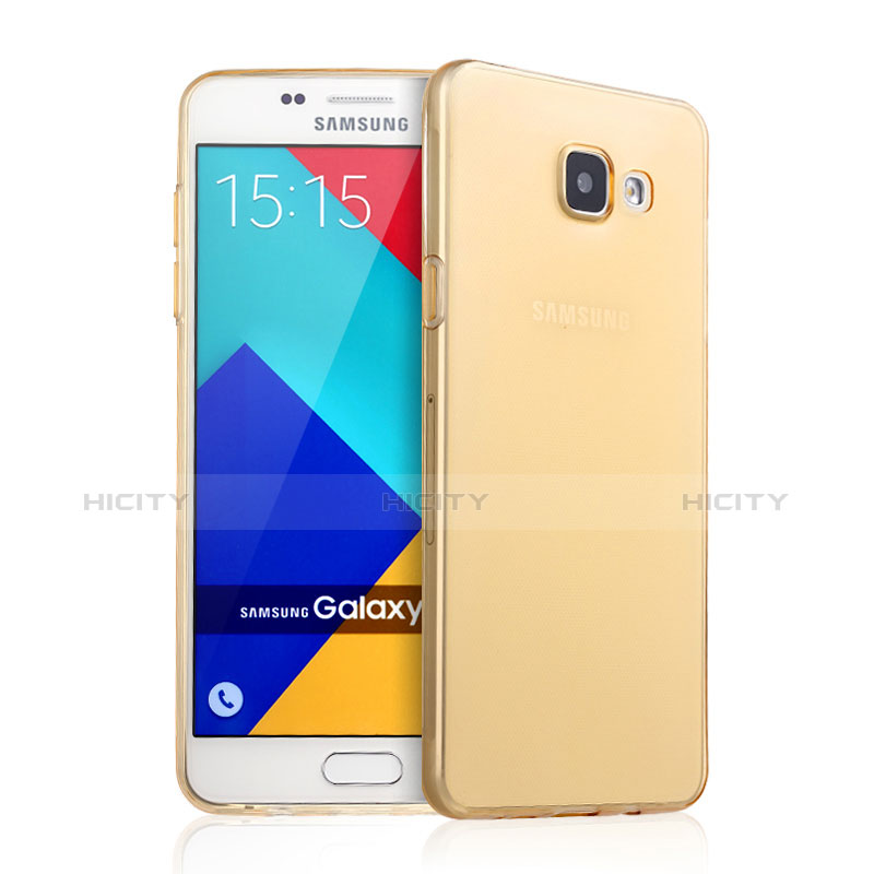 Carcasa Gel Ultrafina Transparente para Samsung Galaxy A5 (2016) SM-A510F Oro