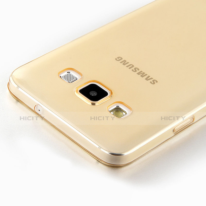 Carcasa Gel Ultrafina Transparente para Samsung Galaxy A7 Duos SM-A700F A700FD Oro