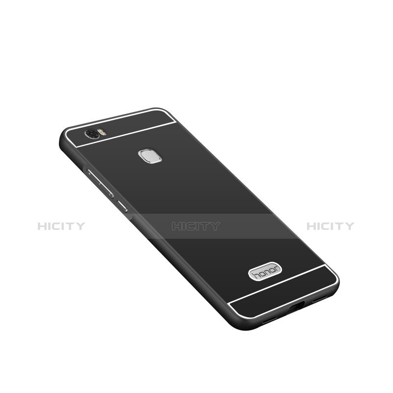 Carcasa Lujo Marco de Aluminio para Huawei Honor Note 8 Negro