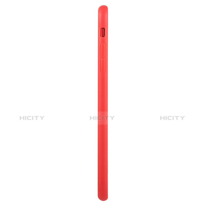 Carcasa Silicona Goma C01 para Apple iPhone 7 Rojo