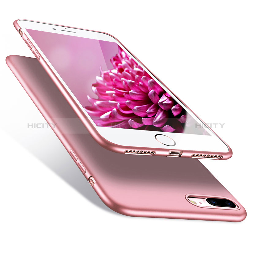 Carcasa Silicona Goma Gel para Apple iPhone 7 Plus Rosa