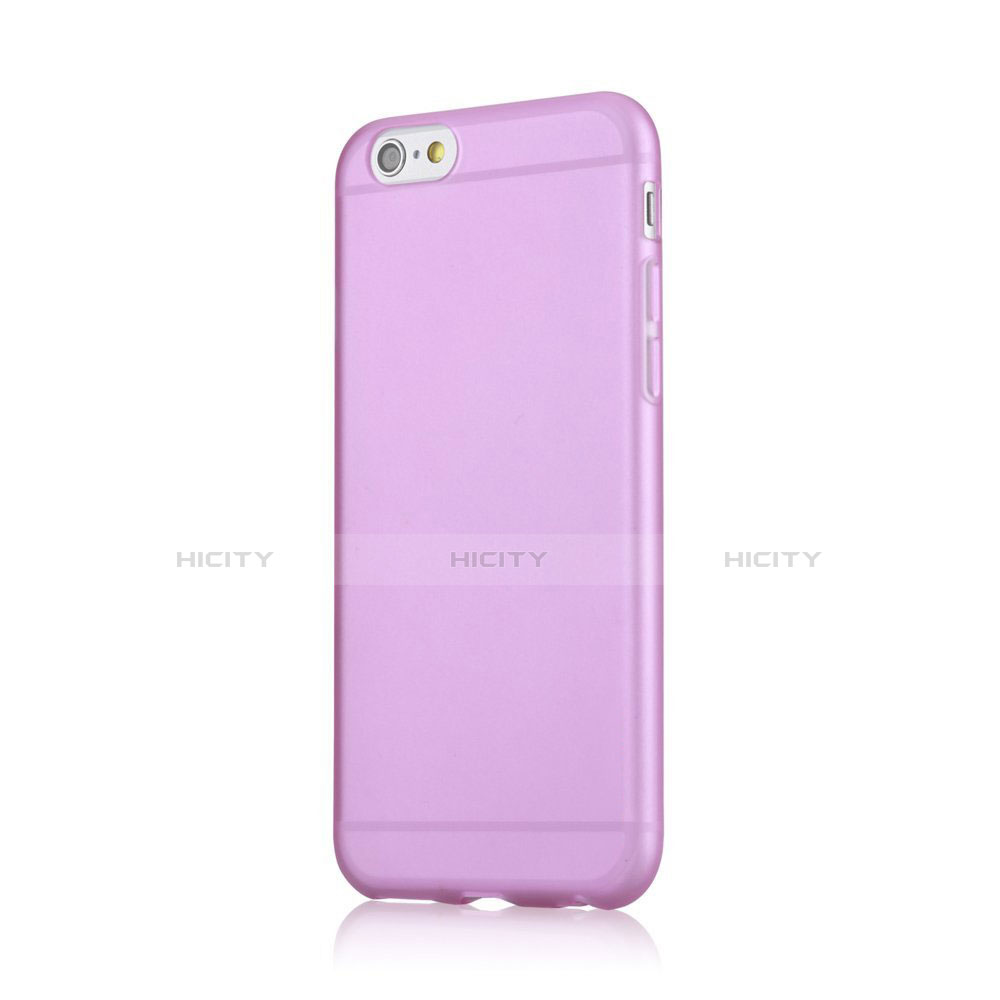 Carcasa Silicona Goma Mate para Apple iPhone 6 Morado