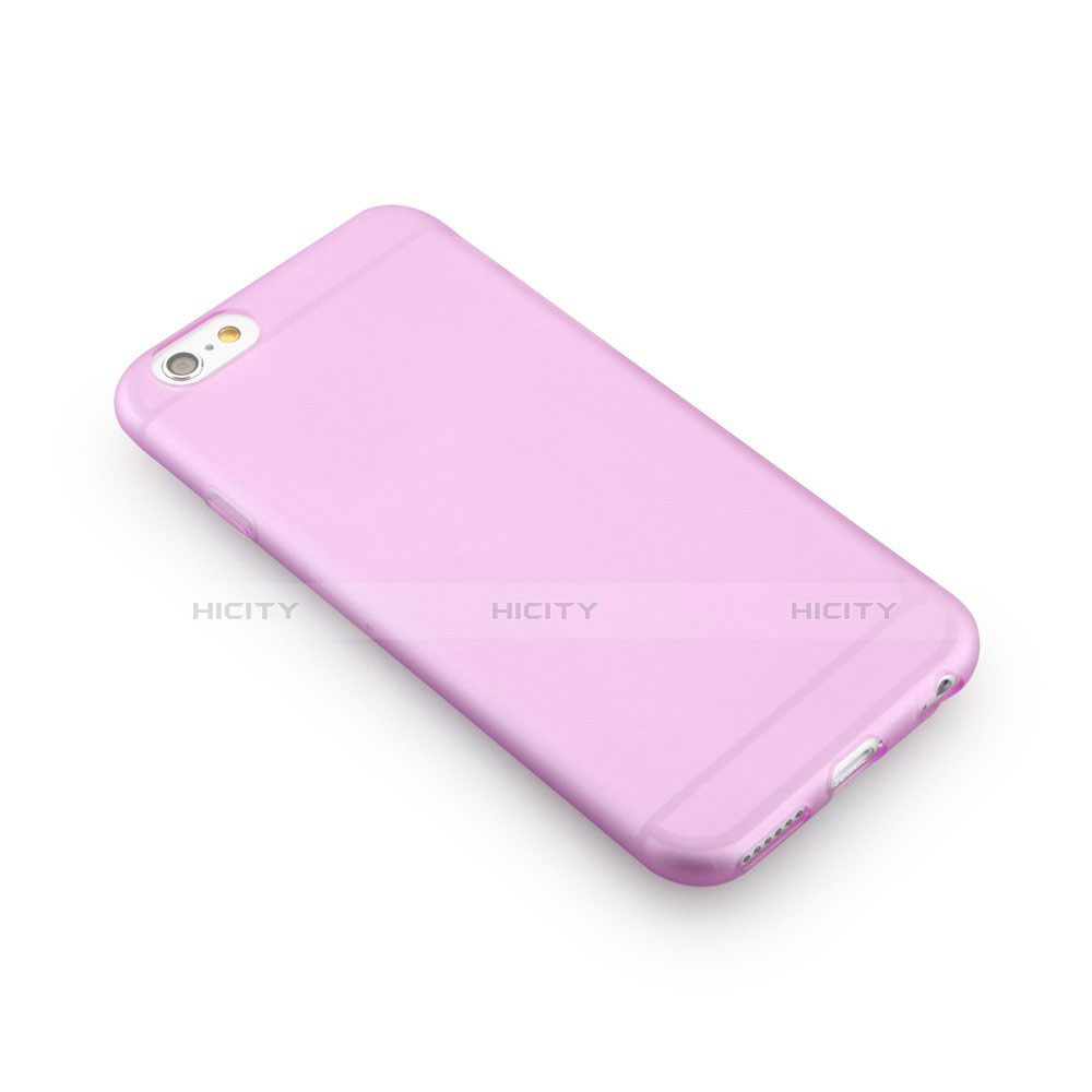 Carcasa Silicona Goma Mate para Apple iPhone 6 Morado